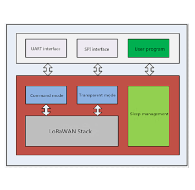 LoRaWAN Module Certified RF module  LCC package  TTL interface